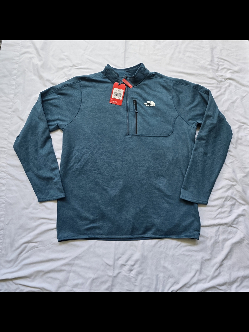 The North Face Canyonlands 1/2 Zip Pullover Men's XXL Mallard Blue Heather NWT - Picture 3 of 4